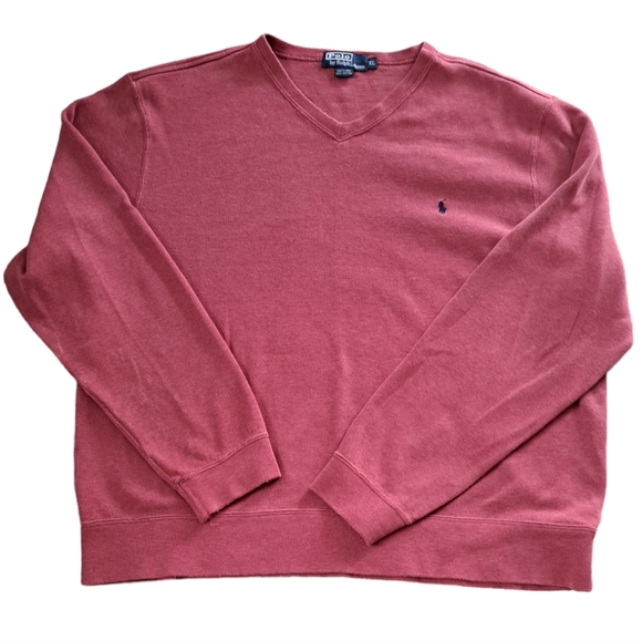 Polo Ralph Lauren Other - POLO RALPH LAUREN MEN'S SIZE XL RED LONG SLEEVE V-NECK SWEATER.